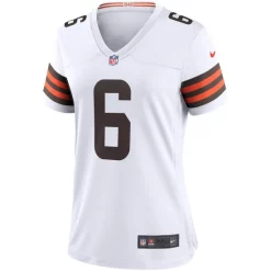 Best Sale ❤️ Nike 👩 Women's Baker Mayfield White Cleveland Browns Game Jersey 👍 -Outlet Nike Store unnamed file 289