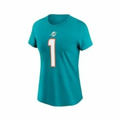 Deals ✨ Nike 👩 Women's Tua Tagovailoa Aqua Miami Dolphins Name Number T-shirt 💯 -Outlet Nike Store unnamed file 2904