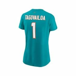 Deals ✨ Nike 👩 Women's Tua Tagovailoa Aqua Miami Dolphins Name Number T-shirt 💯 -Outlet Nike Store unnamed file 2905