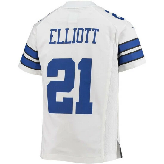 Buy ๐คฉ Nike Youth Boys Ezekiel Elliott White Dallas Cowboys Player Game Jersey โจ 6 Buy ๐คฉ Nike Youth Boys Ezekiel Elliott White Dallas Cowboys Player Game Jersey โจ - Image 4
