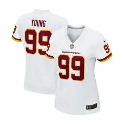 Outlet Nike Store 7 Flash Sale ๐ Nike ๐ฉ Women's Chase Young White Washington Football Team Game Player Jersey โค๏ธ