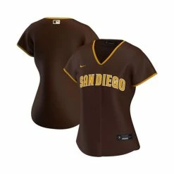 Outlet Nike Store 5 Best Pirce ๐ Nike ๐ฉ Women's Brown San Diego Padres Road Replica Team Jersey โจ