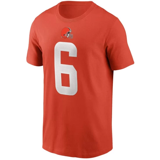 Best deal ๐ Nike Men's Baker Mayfield Orange Cleveland Browns Name And Number T-shirt ๐ 6 Best deal ๐ Nike Men's Baker Mayfield Orange Cleveland Browns Name And Number T-shirt ๐ - Image 4