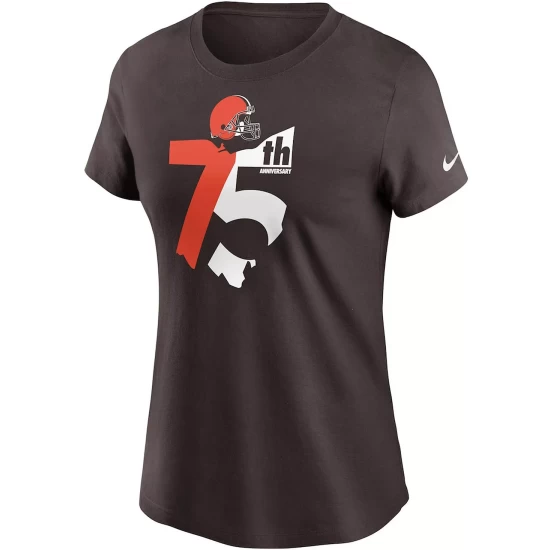 Best Sale ๐ฅ Nike ๐ฉ Women's Brown Cleveland Browns 75th Anniversary State T-shirt ๐ 6 Best Sale ๐ฅ Nike ๐ฉ Women's Brown Cleveland Browns 75th Anniversary State T-shirt ๐ - Image 4
