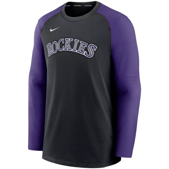 Budget ๐ Nike Men's Black, Purple Colorado Rockies Authentic Collection Pregame Performance Pullover Sweatshirt ๐ 6 Budget ๐ Nike Men's Black, Purple Colorado Rockies Authentic Collection Pregame Performance Pullover Sweatshirt ๐ - Image 4