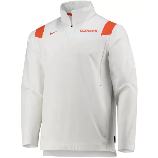 Promo ๐ Nike Men's White Clemson Tigers Coach Half-Zip Jacket ๐ 6 Promo ๐ Nike Men's White Clemson Tigers Coach Half-Zip Jacket ๐ - Image 4