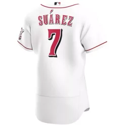 Best Pirce 🛒 Nike Men's Eugenio Suarez White Cincinnati Reds Home Authentic Player Jersey 🔔 -Outlet Nike Store unnamed file 647