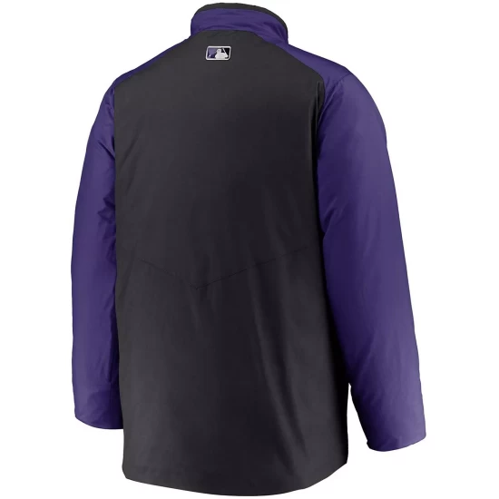 Best Pirce ๐ Nike Men's Black Colorado Rockies Authentic Collection Dugout Full-Zip Jacket ๐ 6 Best Pirce ๐ Nike Men's Black Colorado Rockies Authentic Collection Dugout Full-Zip Jacket ๐ - Image 4