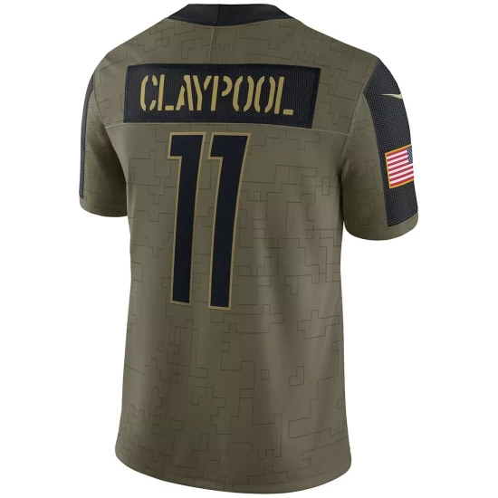 Hot Sale ๐งจ Nike Men's Chase Claypool Olive Pittsburgh Steelers 2021 Salute To Service Limited Player Jersey โ๏ธ 6 Hot Sale ๐งจ Nike Men's Chase Claypool Olive Pittsburgh Steelers 2021 Salute To Service Limited Player Jersey โ๏ธ - Image 4