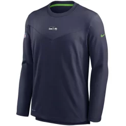 Best Pirce ❤️ Nike Men's College Navy Seattle Seahawks Sideline Team Performance Pullover Sweatshirt 🔔 -Outlet Nike Store unnamed file 757