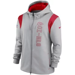Brand new 👏 Nike Men's Gray Kansas City Chiefs Sideline Team Performance Full-Zip Hoodie ⭐ -Outlet Nike Store unnamed file 793