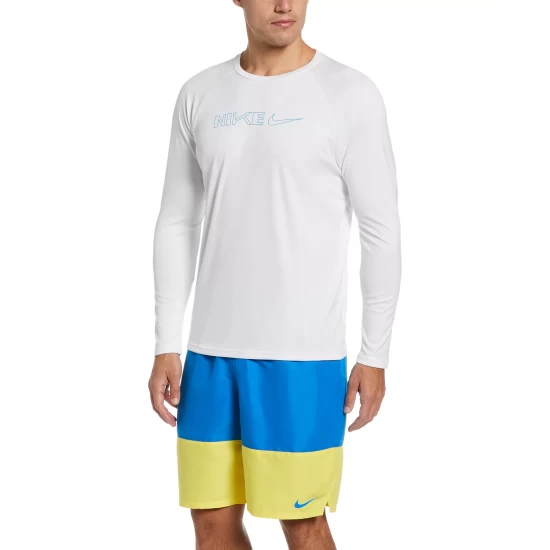 Wholesale ⌛ Nike Men's Logo Swoosh Long-Sleeve Hydroguard 👕 Shirt Black 👏 9 Wholesale ⌛ Nike Men's Logo Swoosh Long-Sleeve Hydroguard 👕 Shirt Black 👏 - Image 7