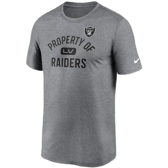 Best Pirce ๐ Nike Men's Heather Charcoal Las Vegas Raiders Property Of Legend Performance T-shirt ๐ 6 Best Pirce ๐ Nike Men's Heather Charcoal Las Vegas Raiders Property Of Legend Performance T-shirt ๐ - Image 4