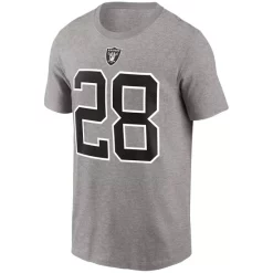 Wholesale 🌟 Nike Men's Josh Jacobs Gray Las Vegas Raiders Name And Number T-shirt 🔥 -Outlet Nike Store unnamed file 808