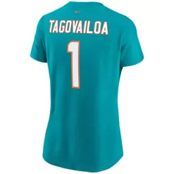 Deals ✨ Nike 👩 Women's Tua Tagovailoa Aqua Miami Dolphins Name Number T-shirt 💯 -Outlet Nike Store unnamed file 911