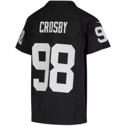 Best Sale 🥰 Nike Youth Boys And 👧 Girls Maxx Crosby Black Las Vegas Raiders 2020 Game Jersey 😀 -Outlet Nike Store unnamed file 926