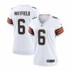 Best Sale ❤️ Nike 👩 Women's Baker Mayfield White Cleveland Browns Game Jersey 👍 -Outlet Nike Store unnamed file 939