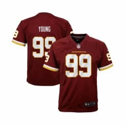 Discount 🎁 Nike Youth Boys Chase Young Burgundy Washington Football Team Game Jersey 👏