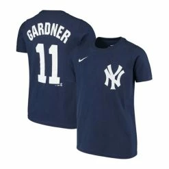 New ✨ Nike Youth Big Boys Brett Gardner Navy New York Yankees Player Name And Number T-Shirt ⭐