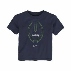 New 🤩 Nike Toddler Boys And 👧 Girls College Navy Seattle Seahawks Team Icon T-shirt 🧨