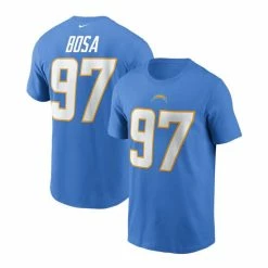 Coupon 😀 Nike Men's Joey Bosa Powder Blue Los Angeles Chargers Name Number T-shirt 🎁