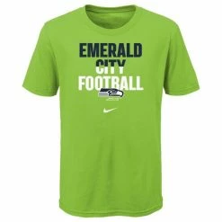 Deals 😀 Nike Youth Boys And 👧 Girls Neon Green Seattle Seahawks Local Split T-shirt 🔔